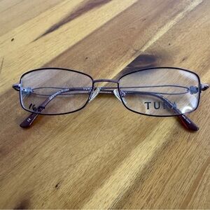 Tura MOD R207 flowers full rim wire eyeglasses frames 52 16 135